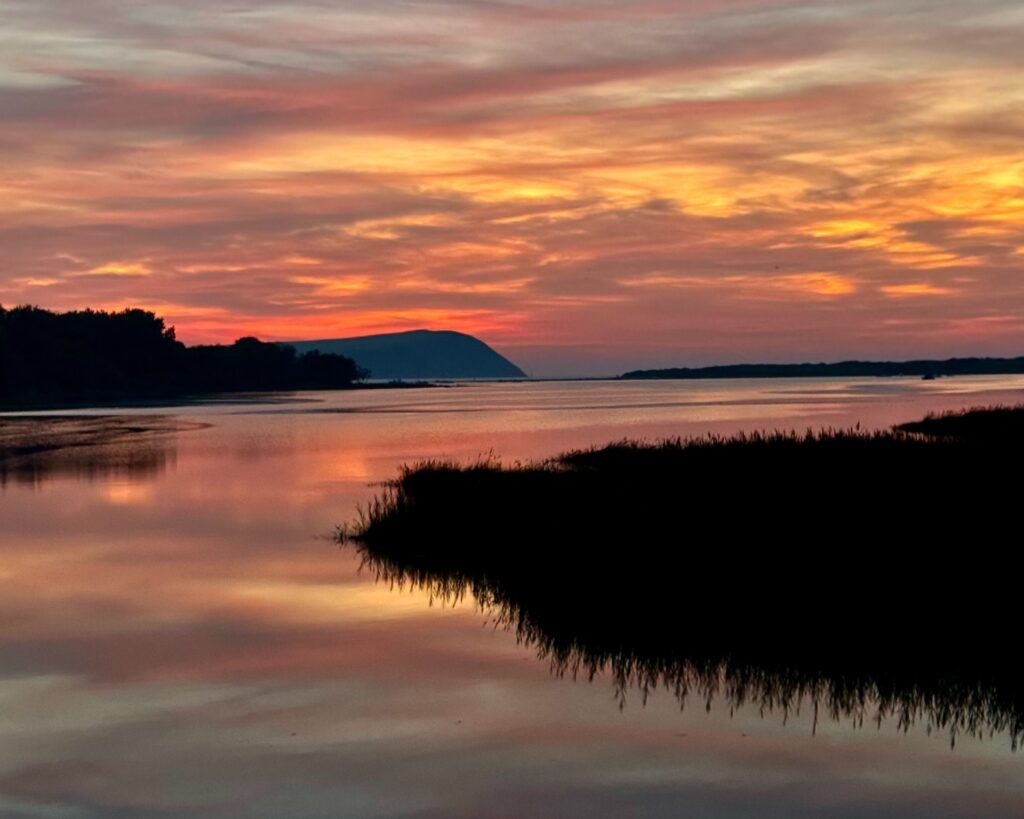 Twilight at Newport Estuary, Pembrokeshire, Wales