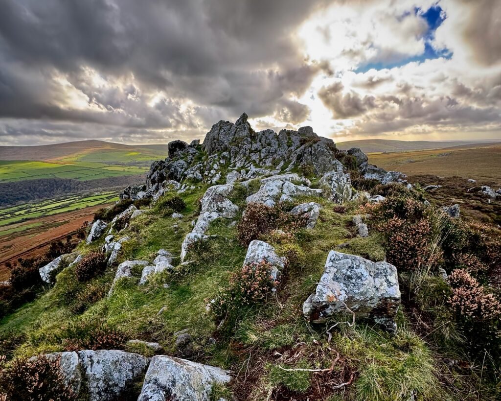 View of the Preseli Hills from Carningli, Pembrokeshire, Wales