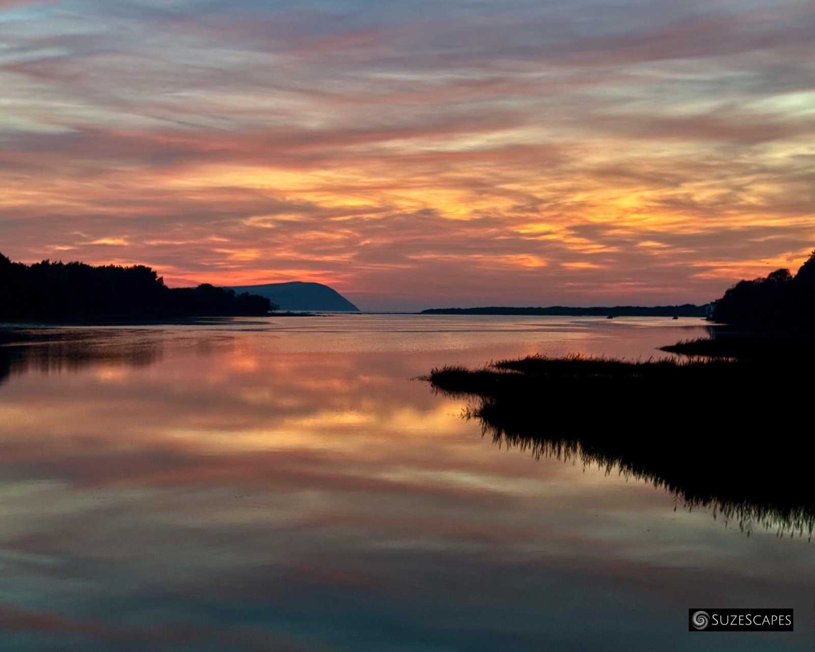 Twilight at Newport Estuary, Pembrokeshire, Wales