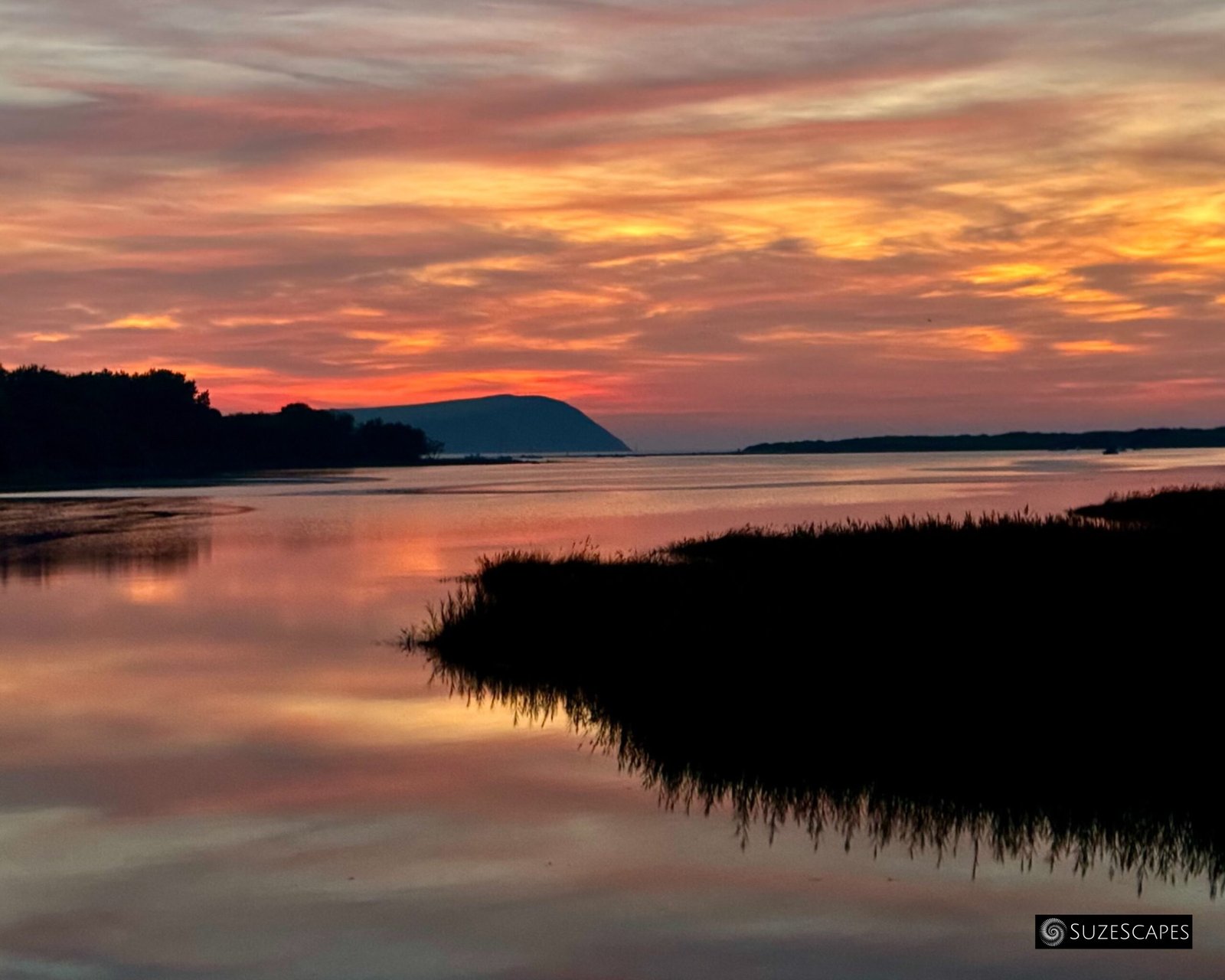 Twilight at Newport Estuary, Pembrokeshire, Wales
