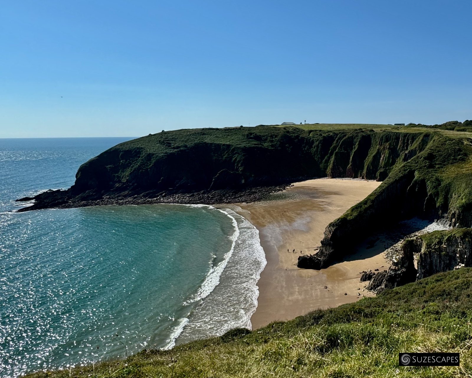 Shrinkle Haven from the coast path, Pembrokeshire, Wales